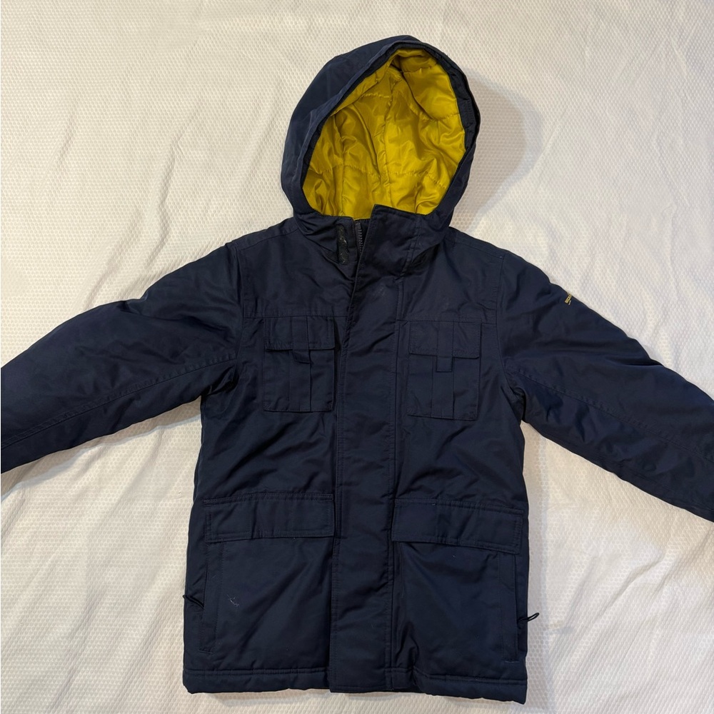 Eddie Bauer Kids Jacket in Navy and Yellow